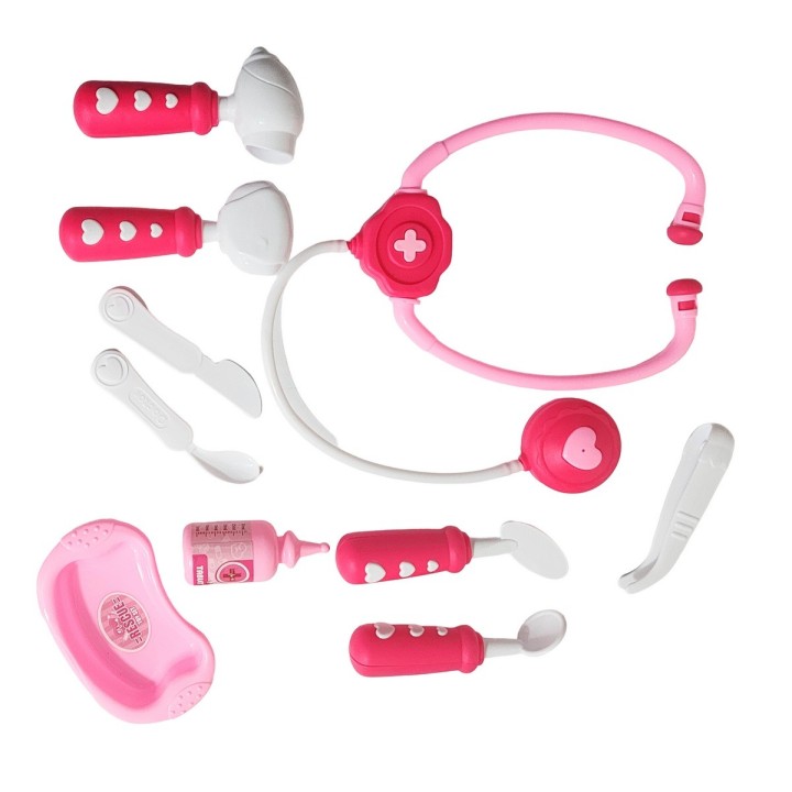 Set Kit Doctora Estetoscopio Juguete Niñas Utencilios