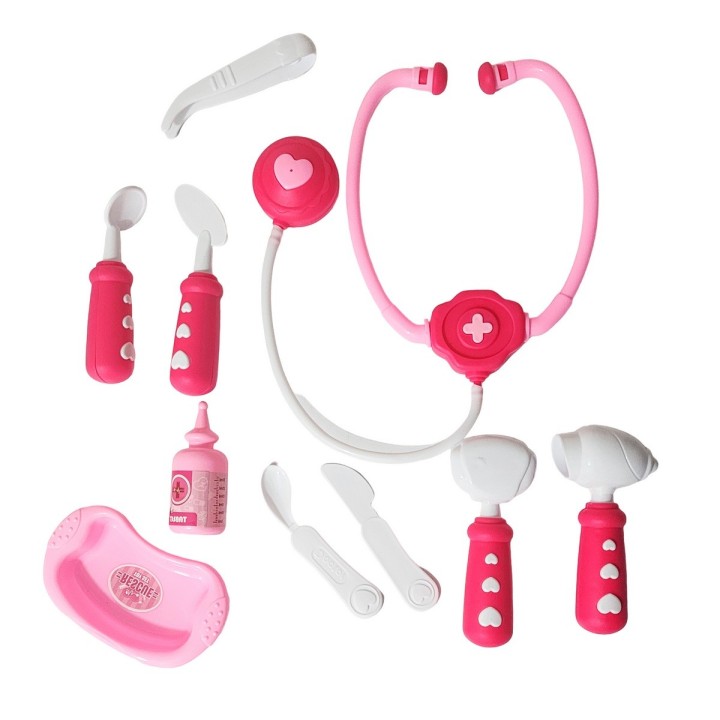 Set Kit Doctora Estetoscopio Juguete Niñas Utencilios