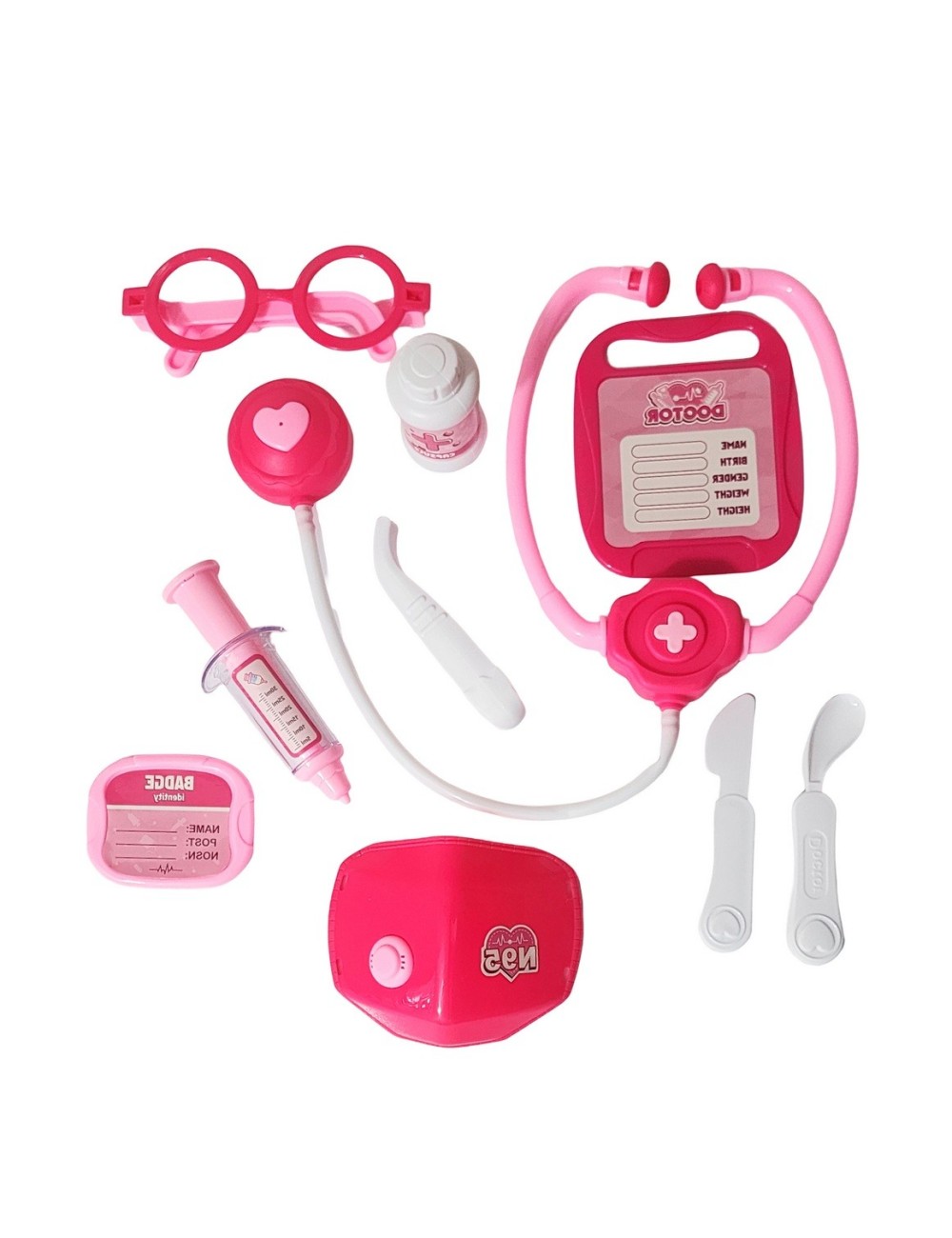 Set Kit Doctora Estetoscopio Juguete Niñas Interactivo