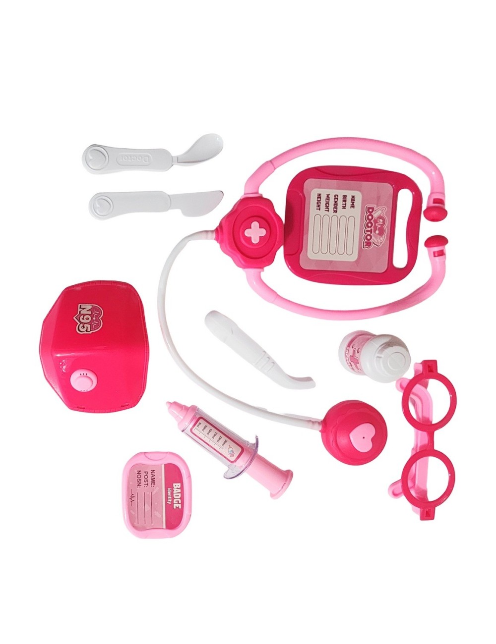 Set Kit Doctora Estetoscopio Juguete Niñas Interactivo