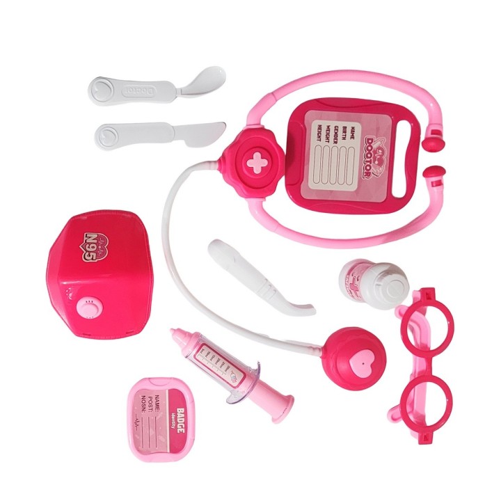 Set Kit Doctora Estetoscopio Juguete Niñas Interactivo