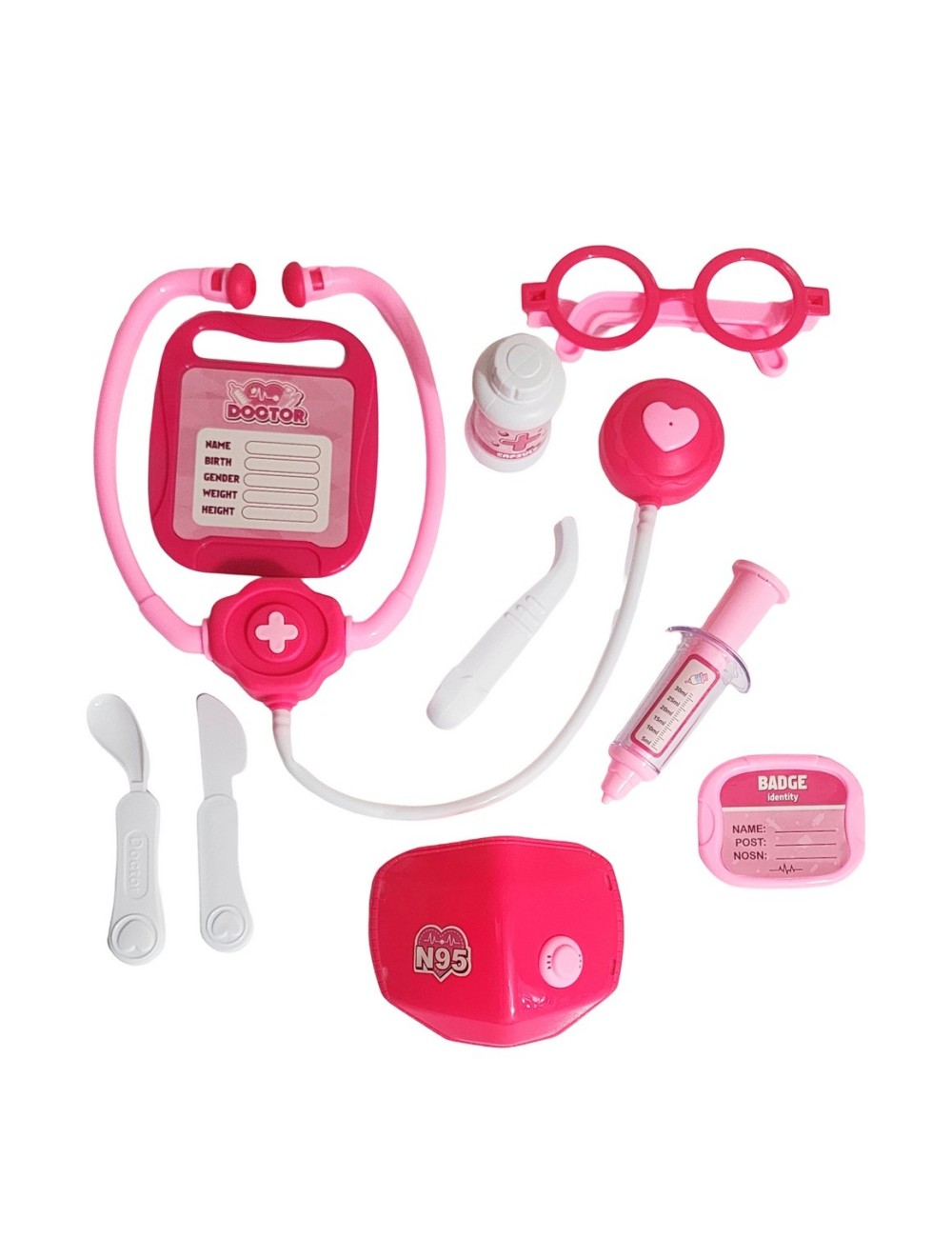 Set Kit Doctora Estetoscopio Juguete Niñas Interactivo