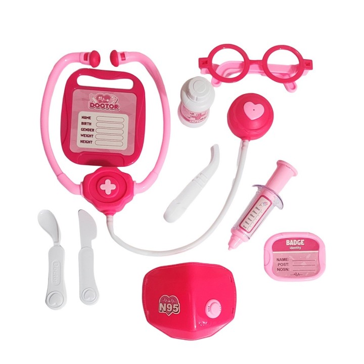 Set Kit Doctora Estetoscopio Juguete Niñas Interactivo