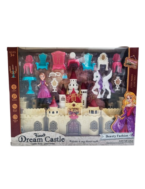 Castillo Princesa Unicornio Accesorios Muebles Juguete Niñas