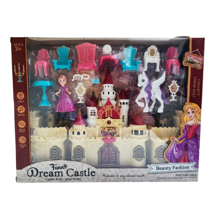 Castillo Princesa Unicornio Accesorios Muebles Juguete Niñas
