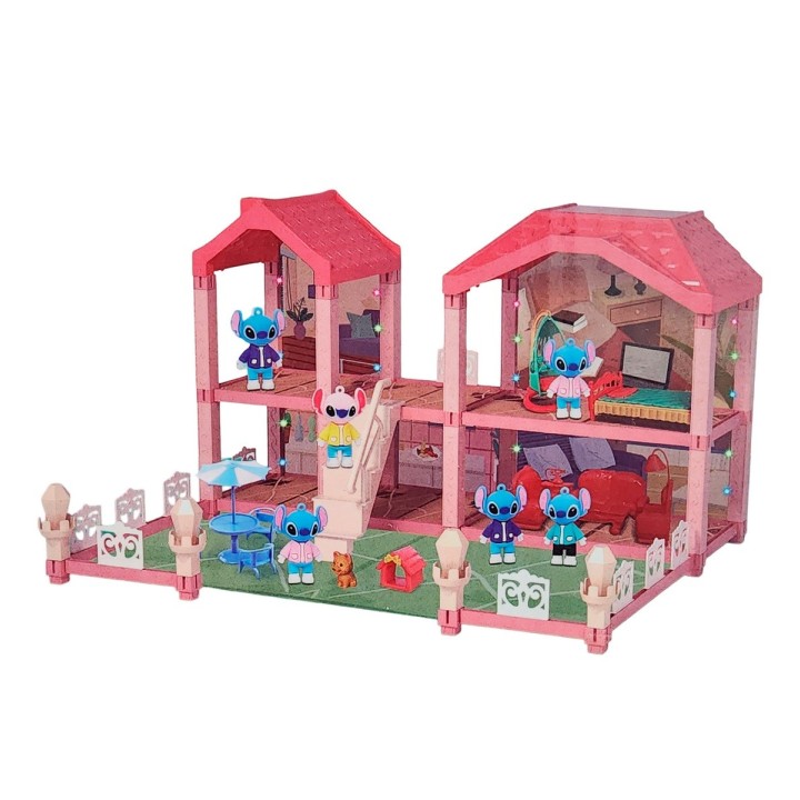 Casa Muñeca Stitch Accesorios Interactiva Juguete Niñas