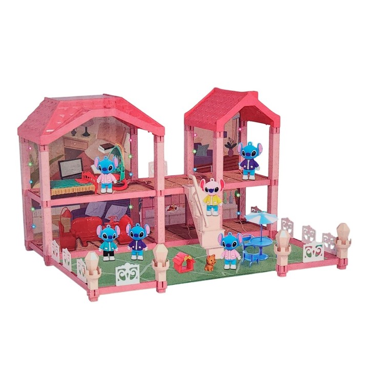 Casa Muñeca Stitch Accesorios Interactiva Juguete Niñas