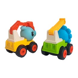 Carros De Construccion Planta Zombie Retroexcavadora X 4 Und
