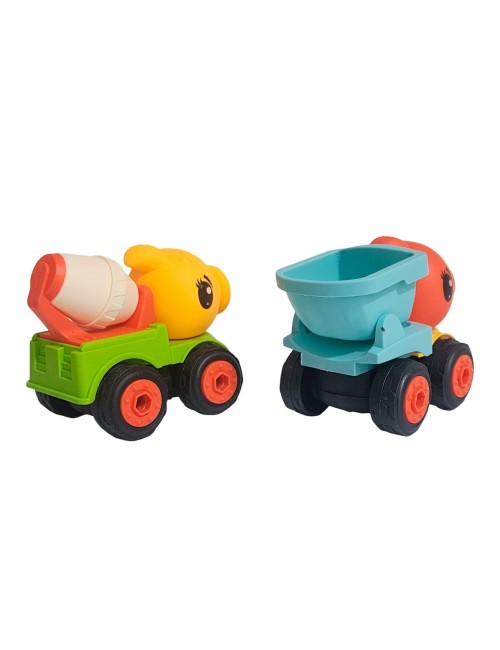 Carros De Construccion Planta Zombie Retroexcavadora X 4 Und