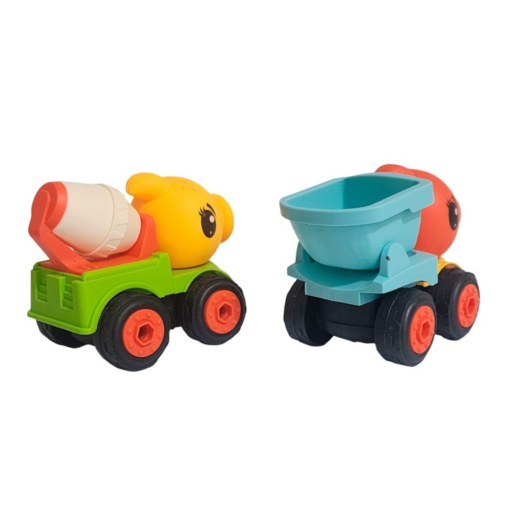 Carros De Construccion Planta Zombie Retroexcavadora X 4 Und