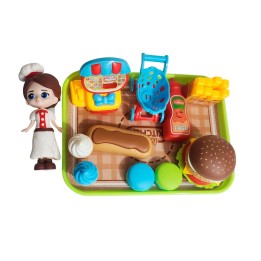 Muñeca Chef Cocina Juguete Interactivo + Accesorios