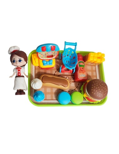 Muñeca Chef Cocina Juguete Interactivo + Accesorios