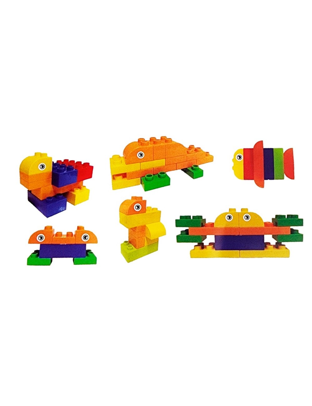 Bloques Figuras De Armado Juguete Interactivo Niño 52 Pcs