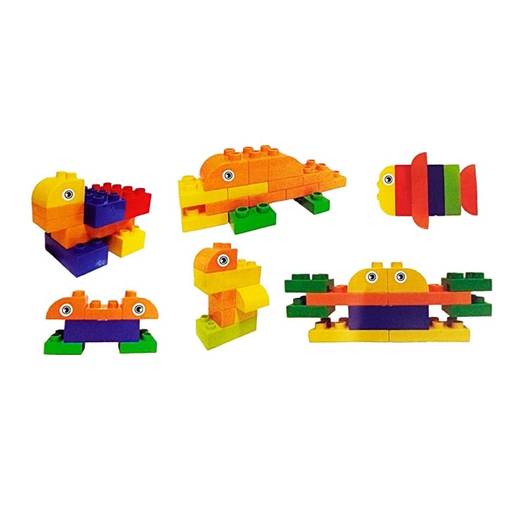 Bloques Figuras De Armado Juguete Interactivo Niño 52 Pcs