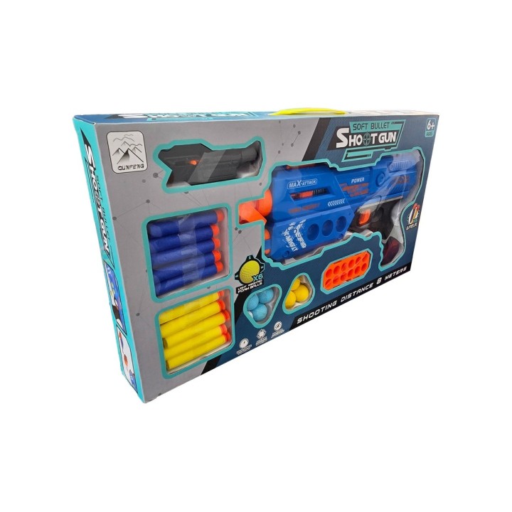 Pistola Lanza Dardos - Pelotas Nerf Juguete Niños Con Mira