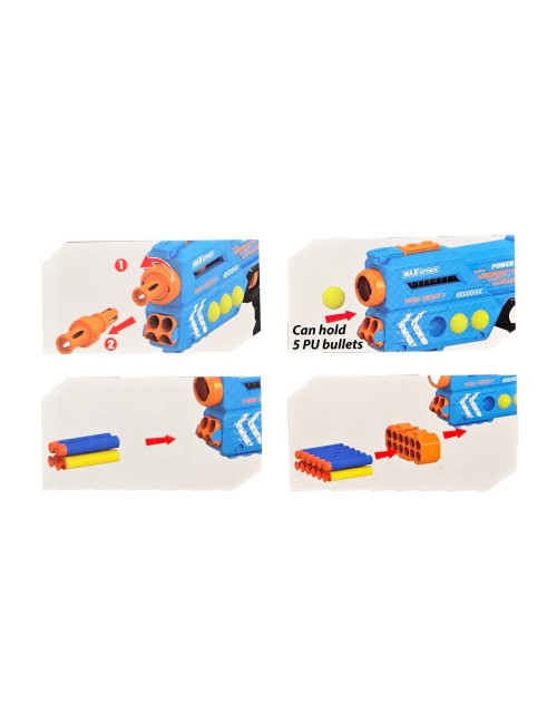 Pistola Lanza Dardos - Pelotas Nerf Juguete Niños Con Mira