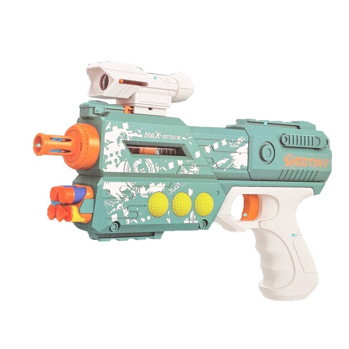 Pistola Lanza Dardos - Pelotas Nerf Juguete Niños Con Mira