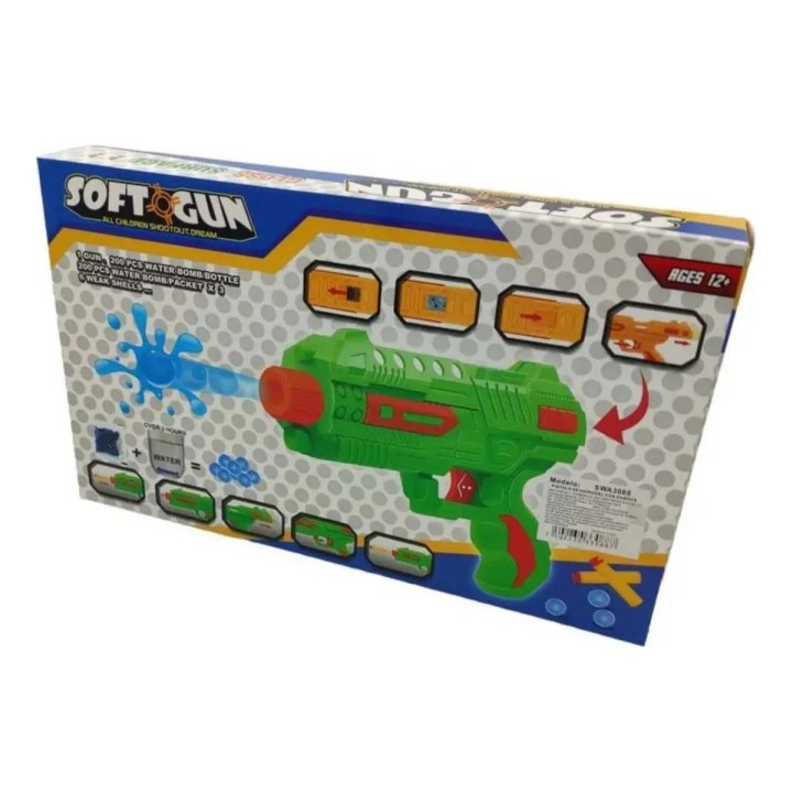 Pistola Lanza Dardos - Pelotas Hidrogel Nerf Interactivo Gun
