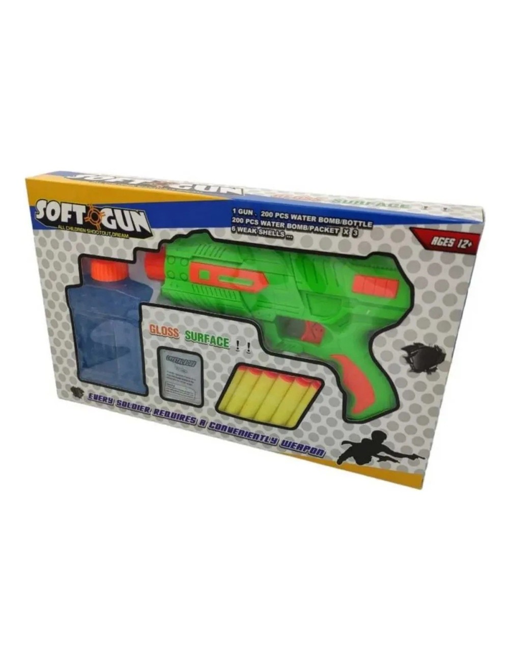 Pistola Lanza Dardos - Pelotas Hidrogel Nerf Interactivo Gun