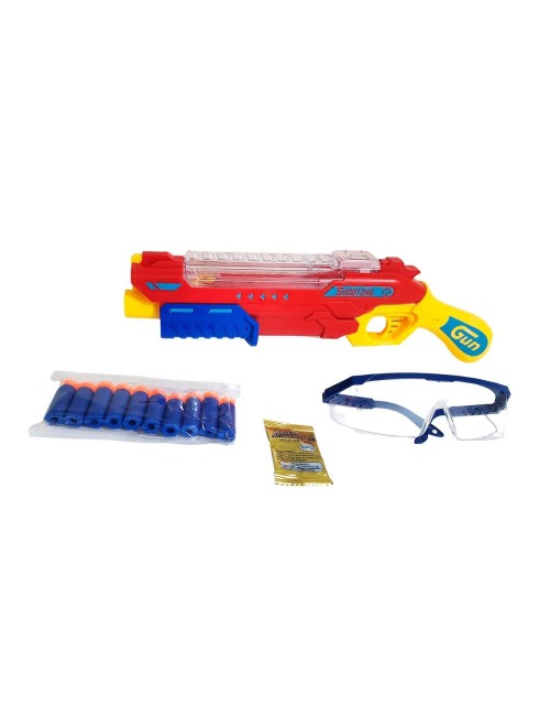 Pistola Escopeta Lanza Dardos Nerf - Hidrogel + Gafas