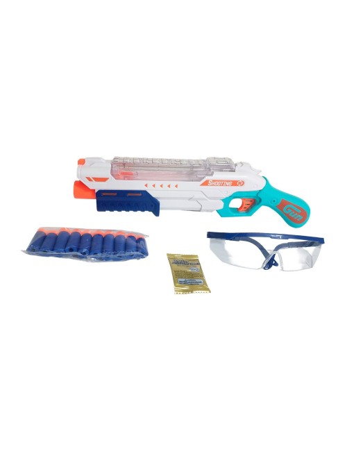 Pistola Escopeta Lanza Dardos Nerf - Hidrogel + Gafas
