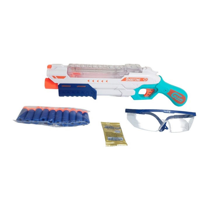 Pistola Escopeta Lanza Dardos Nerf - Hidrogel + Gafas