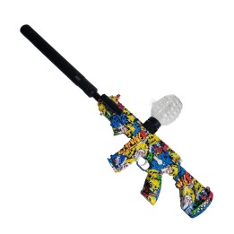 Pistola Ametralladora Niño Lanza Pelotas Hidrogel Recargable