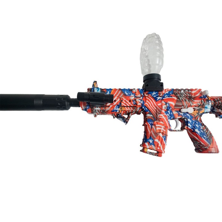 Pistola Ametralladora Niño Lanza Pelotas Hidrogel Recargable