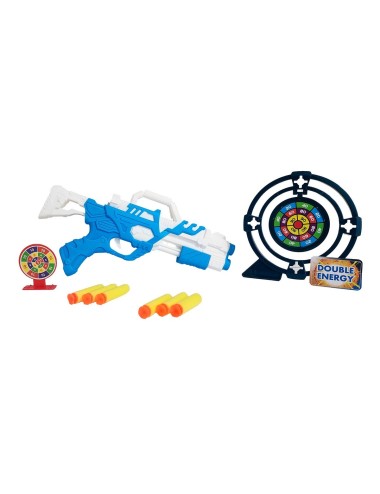 Pistola Lanza Dardos Nerf + Tiro Al Blanco Gun Juguete Niños