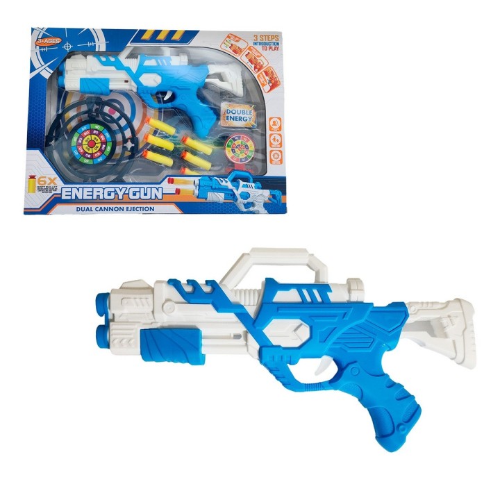 Pistola Lanza Dardos Nerf + Tiro Al Blanco Gun Juguete Niños