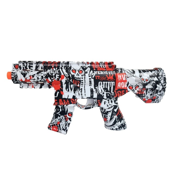 Pistola Ametralladora Lanza Dardos Nerf + Hidrogel Con Gafas