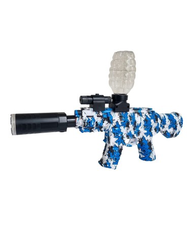 Pistola Ametralladora Lanza Dardos Nerf + Hidrogel Con Gafas