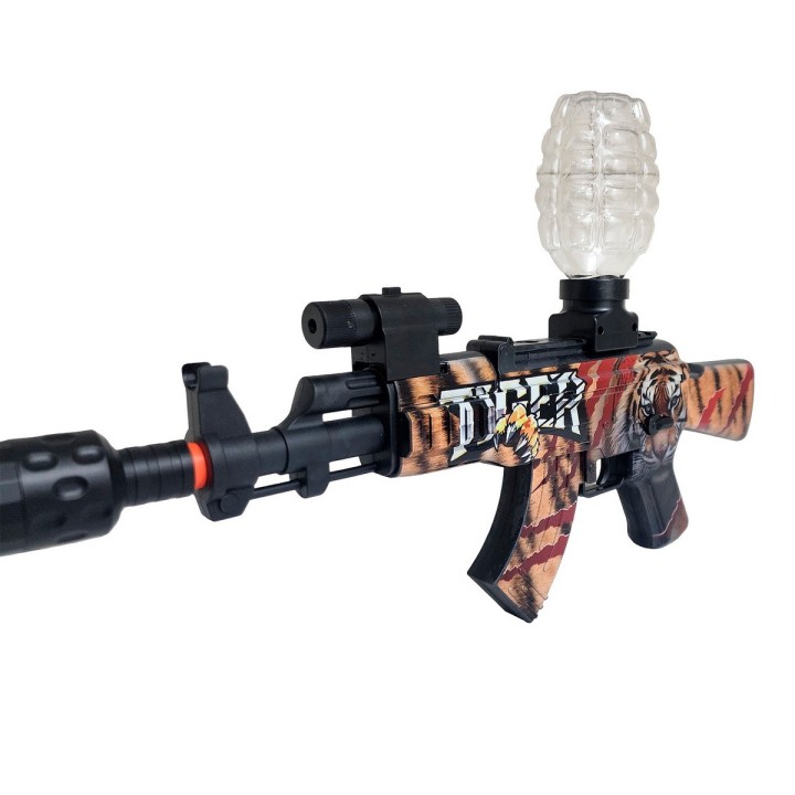 Pistola Ametralladora Equip Dardos Nerf + Hidrogel Gafas