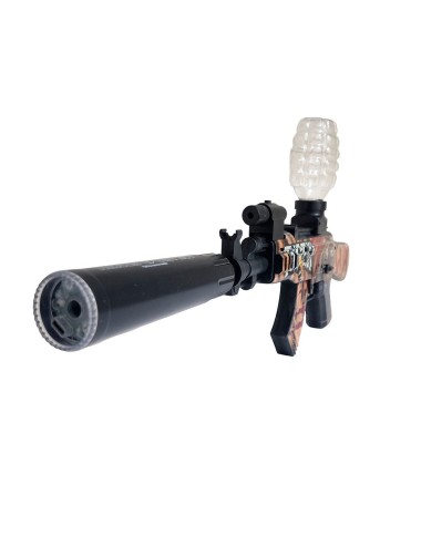Pistola Ametralladora Equip Dardos Nerf + Hidrogel Gafas