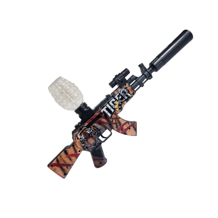 Pistola Ametralladora Equip Dardos Nerf + Hidrogel Gafas