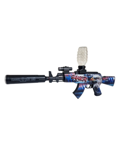 Pistola Ametralladora Equip Dardos Nerf + Hidrogel Gafas