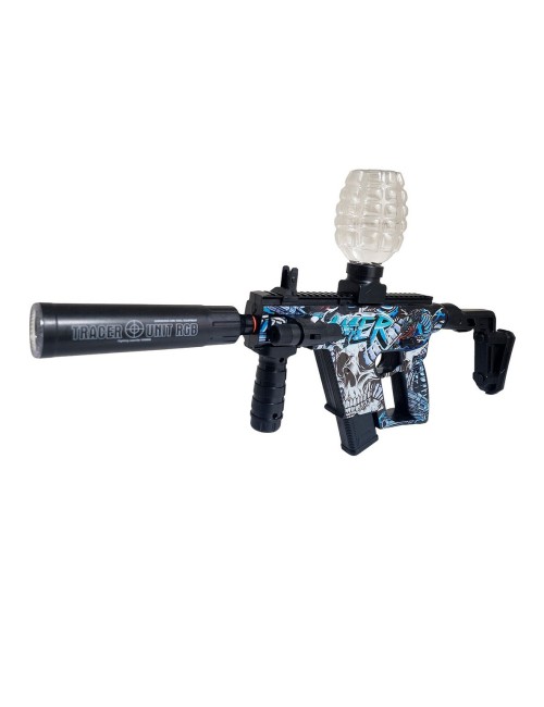 Pistola Ametralladora Gamer Dardos Nerf + Hidrogel Gafas