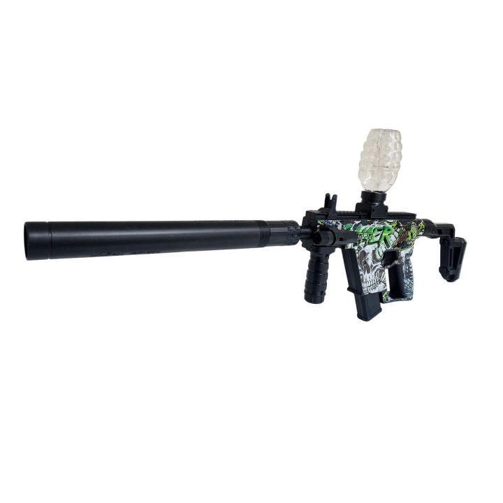 Pistola Ametralladora Gamer Dardos Nerf + Hidrogel Gafas