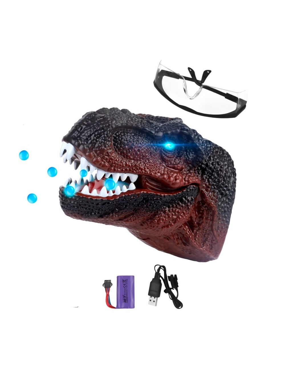 Pistola Lanzador Hidrogel Mano Dinosaurio Tiranosaurio Rex