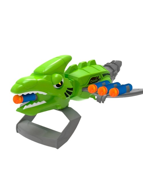Pistola Lanzador Dardos Nerf Mano Dinosaurio Juguete Niños