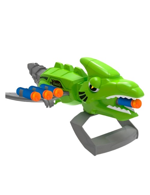 Pistola Lanzador Dardos Nerf Mano Dinosaurio Juguete Niños