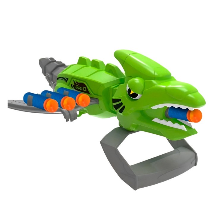 Pistola Lanzador Dardos Nerf Mano Dinosaurio Juguete Niños