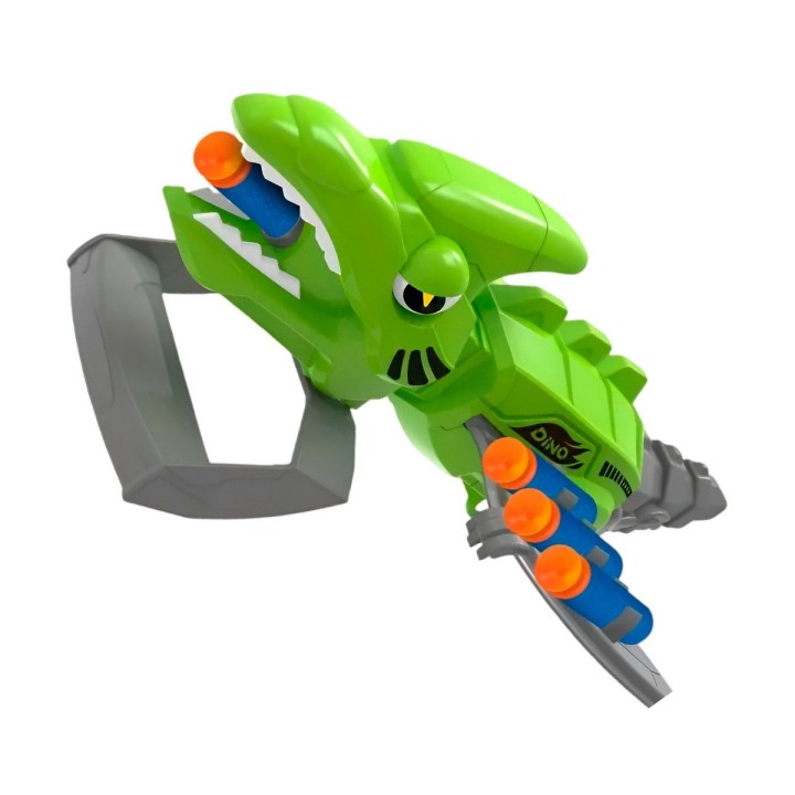 Pistola Lanzador Dardos Nerf Mano Dinosaurio Juguete Niños