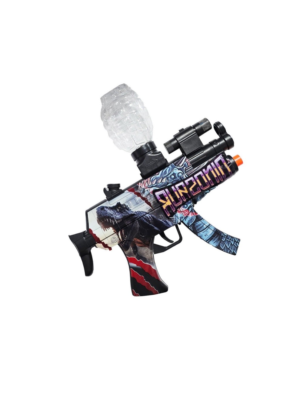 Pistola Lanza Dardos Pelotas Hidrogel Nerf Dinosaurio Mp5