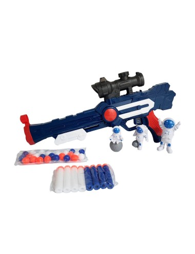 Pistola Lanza Dardos Nerf Y Pelotas Astronauta Juguete Niños