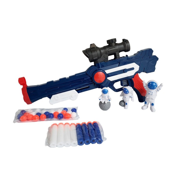 Pistola Lanza Dardos Nerf Y Pelotas Astronauta Juguete Niños