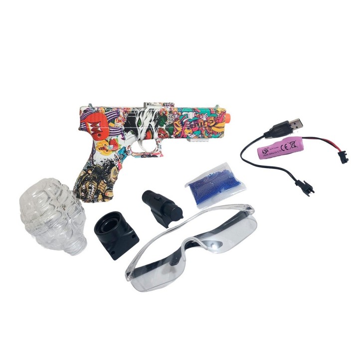 Pistola Grafiti Lanza Pelotas Hidrogel Recargable Juguete
