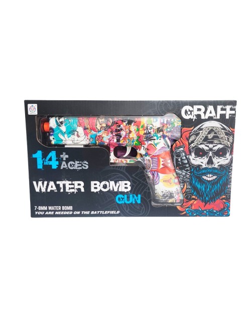 Pistola Grafiti Lanza Pelotas Hidrogel Recargable Juguete