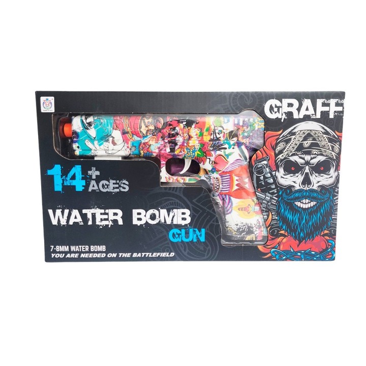 Pistola Grafiti Lanza Pelotas Hidrogel Recargable Juguete