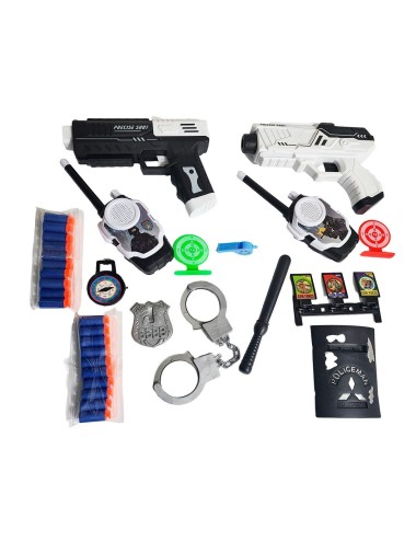 Juguete Walkie Talkies Boquitoqui Set Pistola Lanza Dardo